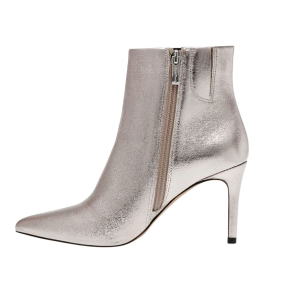 Steven By Steve Madden Women's Leila Silver Booties - Picture 1 of 6